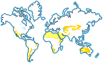 World Map Of Deserts