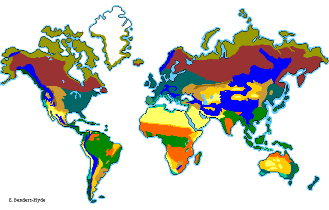 deserts of world map. Blue Planet Biomes - World